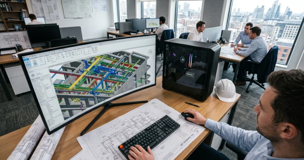 PC para Revit MEP: Requisitos específicos para projetos de elétrica e hidráulica