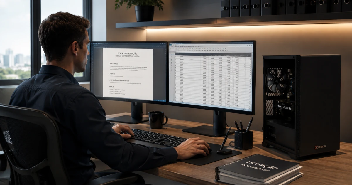 Especificação técnica de workstation para licitação